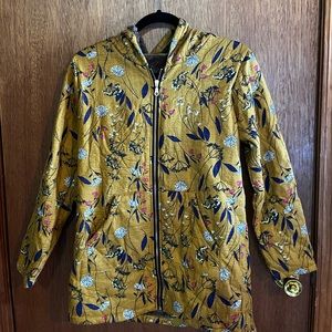 Yellow Zip Up Jacket For Cold Weather